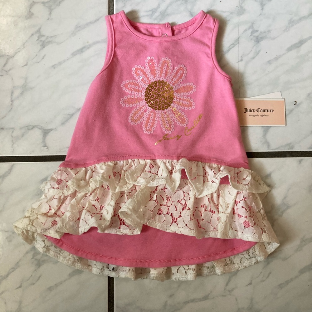 NWT Pink Sequin & Lace Juicy Couture Tank